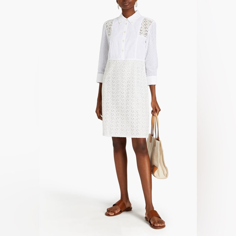 Tory Burch White Knee-Length Pencil Skirt